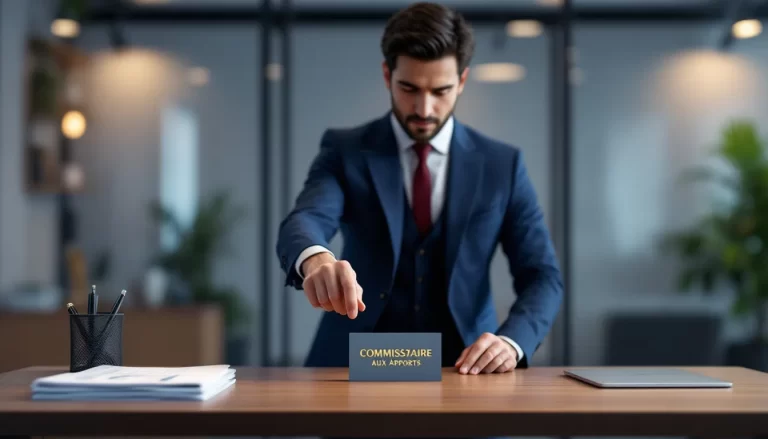 Le commissaire aux Apports examine des documents lors d'une réunion.