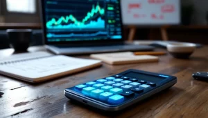 Un professionnel examine des documents et des graphiques pour une planification financière détaillée.