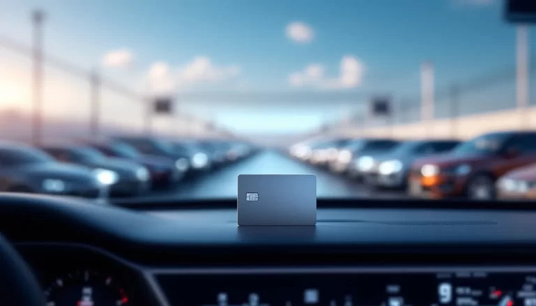 Gestion moderne d'un parc automobile avec des véhicules organisés et des outils numériques visibles.